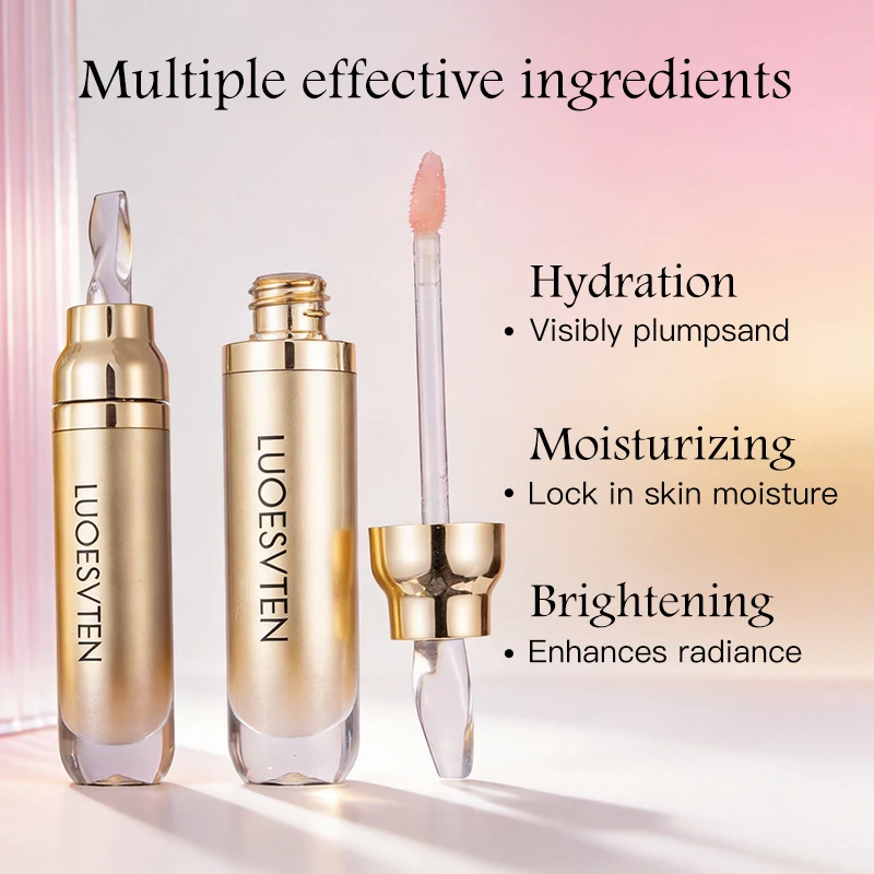 Private Label Custom logo Nourishing Hydrating Anti-Wrinkle Natural Essence Lip Balm Oil