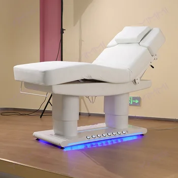Yimmi Modern Salon Shop Electric Beauty Bed Adjustable SPA Chair Bed With Foot Pedal Treatment Bed
