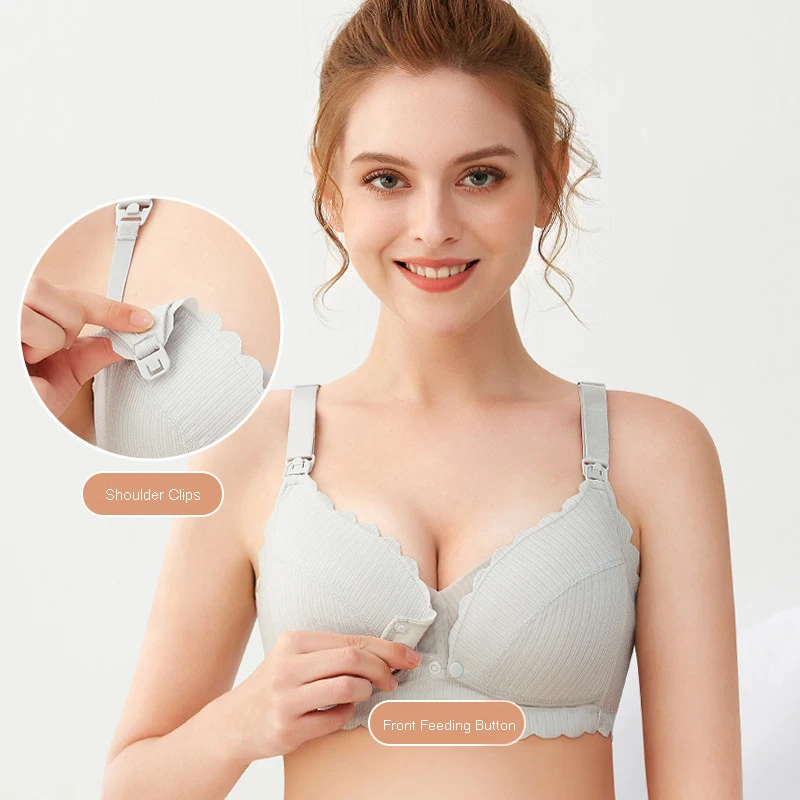 2017 Pregnant Underwear Maternity Nursing Bra Front Button Breast feeding  bra for nursing mothers Breastfeeding Pregnancy Bra