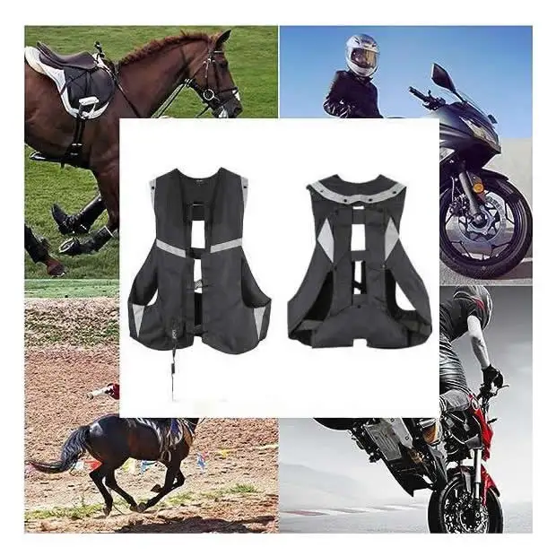 Легкий нейлоновый мотоциклетный жилет с подушкой безопасности для женщин/мужчин, прямой хвост, защитный мото стиль, надувная Спортивная одежда для гоночных команд