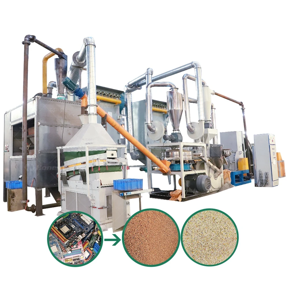 PCB Mother Board Gold Recovery Machine E Waste Recycling Plant Precious Metal Refining Equipment