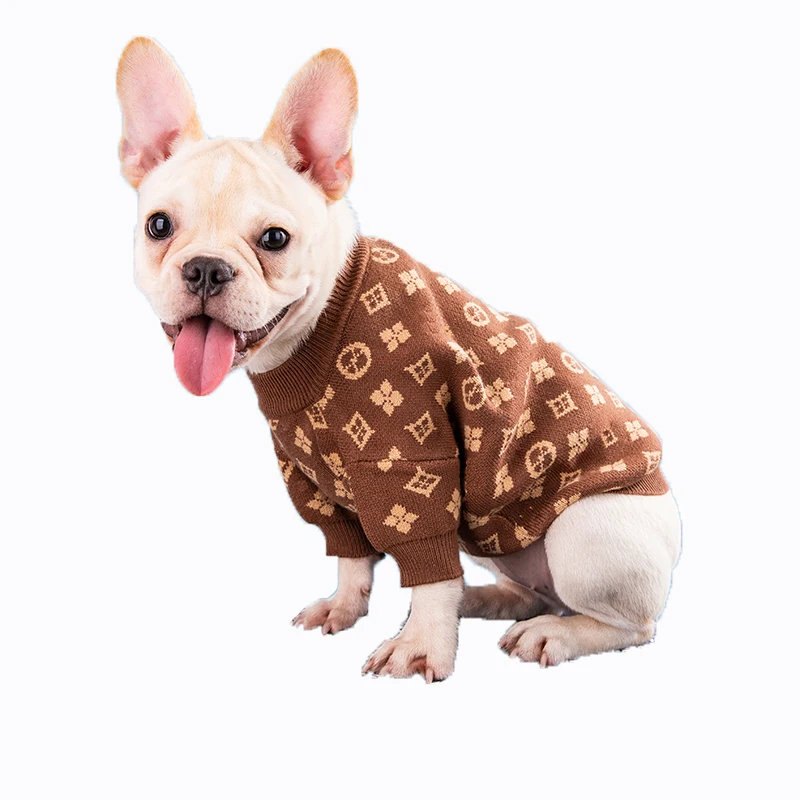 Designer Dog Sweater Cristian Dogs Fashion Clothes Luxury Pet Soft