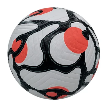Factory Custom PU Seamless leather Machine sewn Football Training Game Soccer Ball Size 4 5 Cheap Price Outdoor Ball