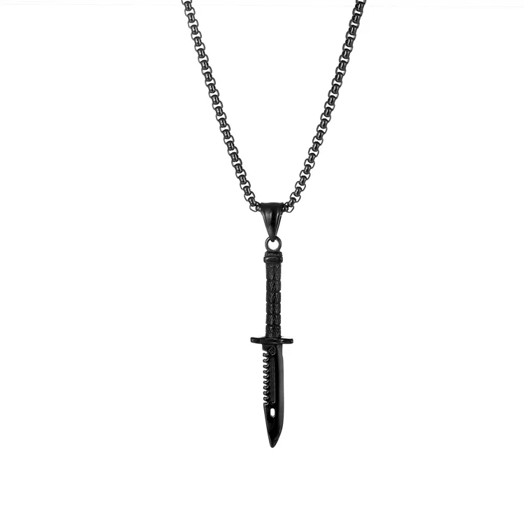 Collana Uomo Con Ciondolo A Forma Di Martello – Acciaio Al Titanio, Stile Urbano E Minimalista Collana Moda Streetwear
