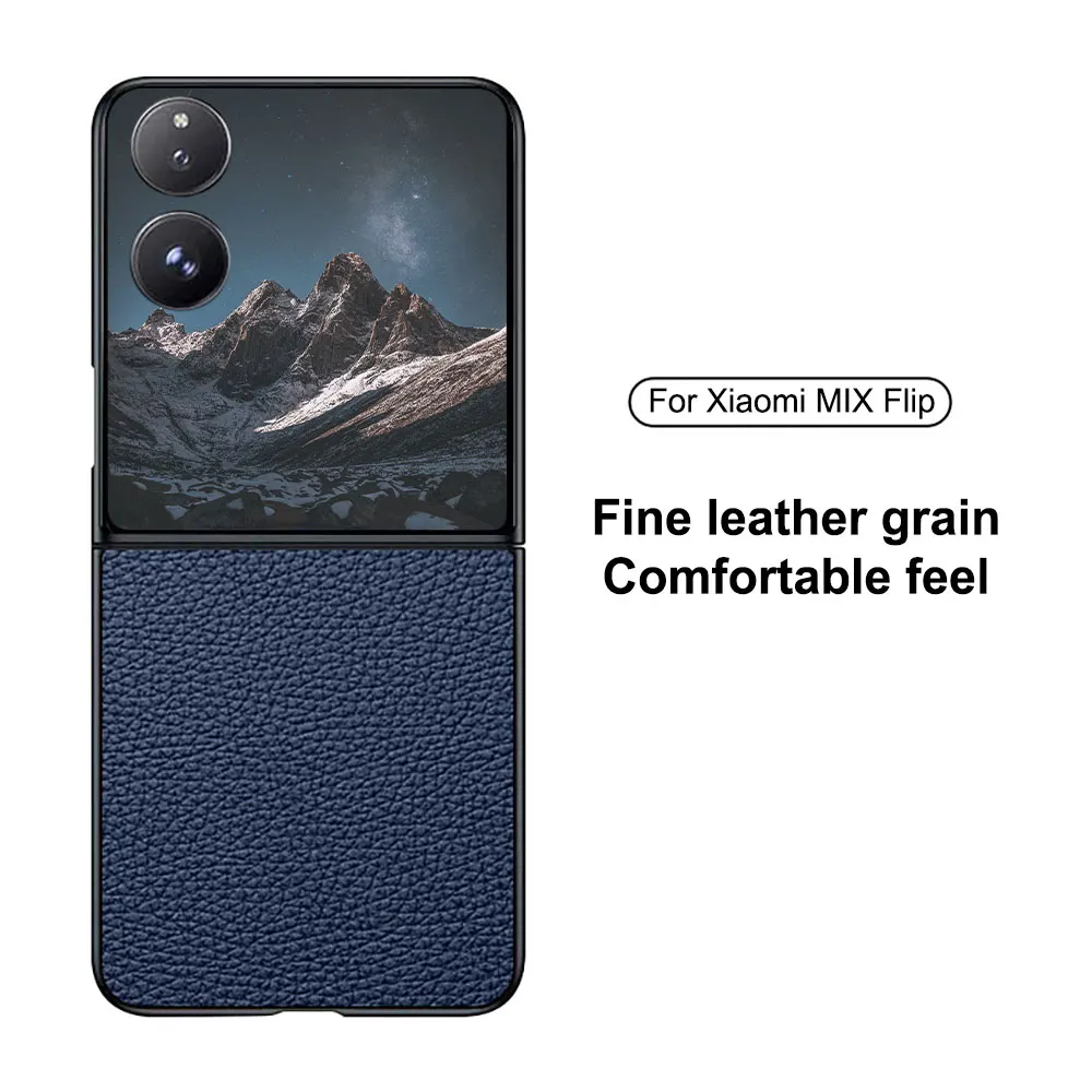 Laudtec Sjk709 Leather Grain Mobile Phone Case Simple Business Skin Friendly Luxury Colourful Anti Scratch For Xiaomi Mix Flip factory