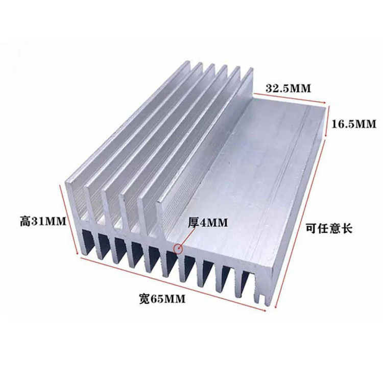 Large 600mm F-Type Aluminum Profile Extrusion Heat Sink Heatsink Cooling Fins for Glass Wall 6000 Series Bending Cutting Welding
