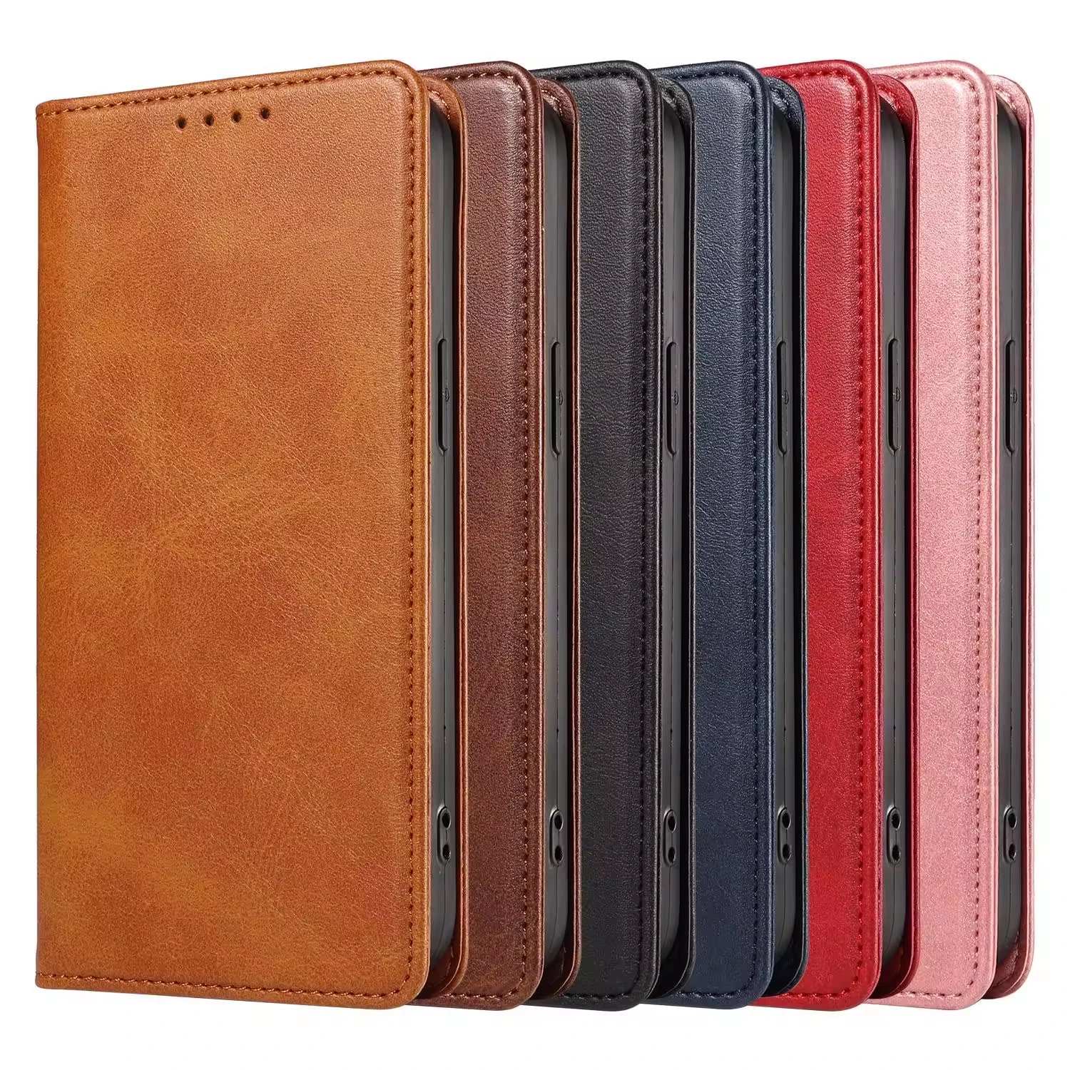 product laudtec luxury wallet leather flip phone case with card holder  for samsung galaxy s25 edge s25 s24 s23 ulrta  s20 s10 plus-2