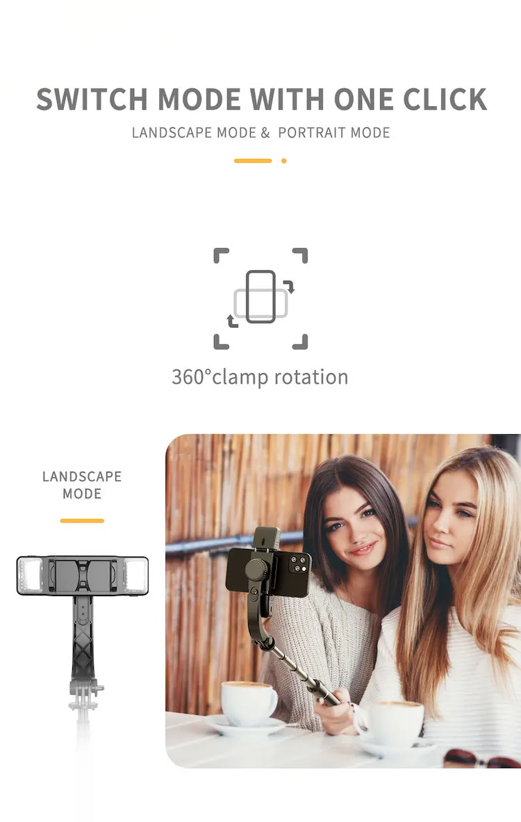 Q08 Phone Stabilizer Handheld Gimbal Stabilizer Price with Stand PK L08