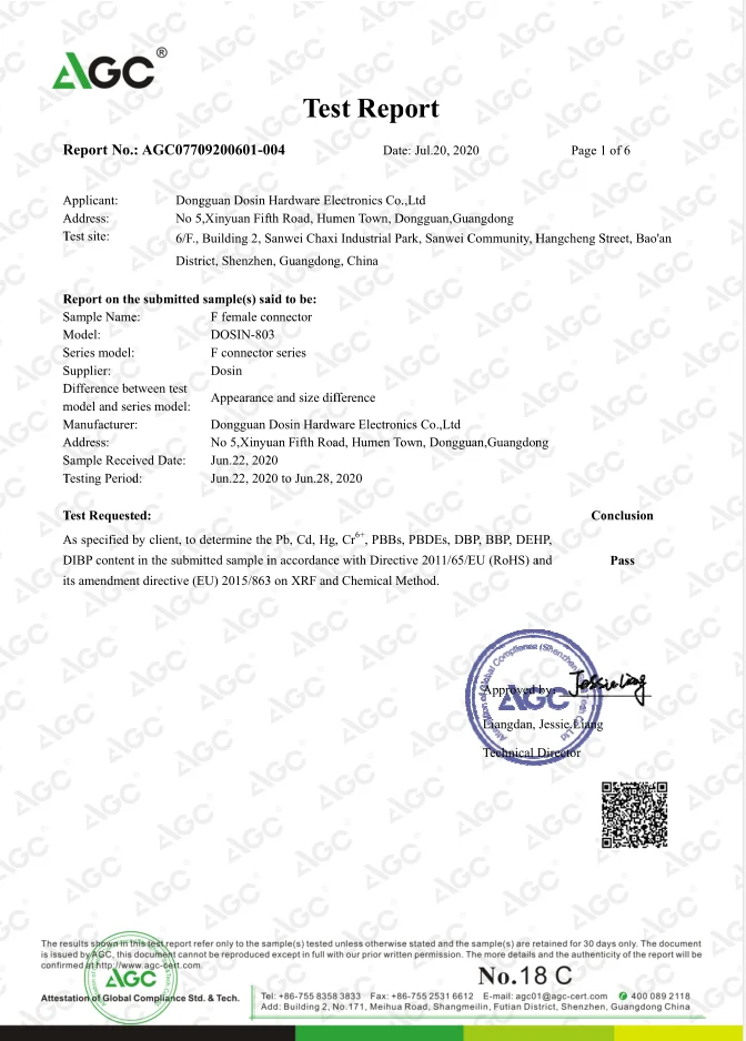 Connettore Tipo N Passaparete Femmina A Saldare Diritto Per