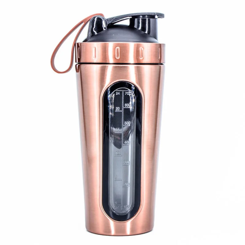 Stainless Steel Visible Window Shaker Bottle BPA Free, Gym for Protein  Shaker