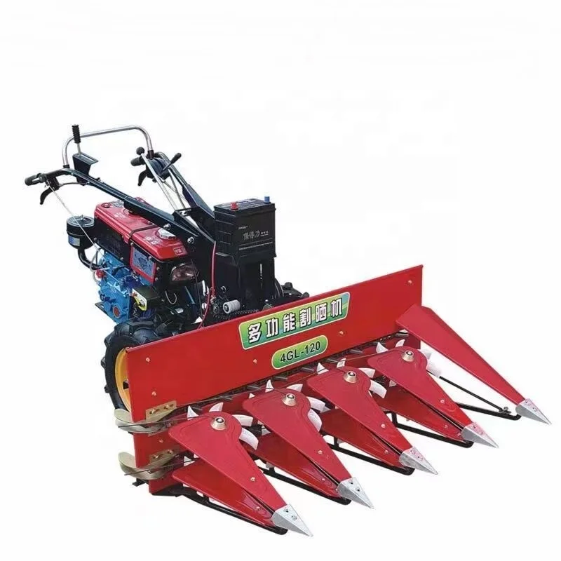 Reaper Head Front Attachment Mounted 4 Wheels Tractor Rice Cutting Machine Paddy Pepper Reaper