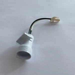 High-Temperature Resistance Light Socket E10/E12/E14/E17 Lamp Holder Screw Style Plastic Copper Material Oven Lamp Holder