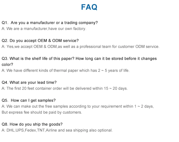 Thermal Roll Paper Cash Register Paper Factory Direct Sale 57x40mm High