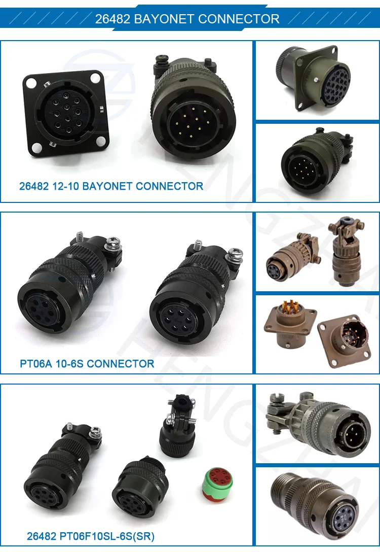 14-2/5/6/7/9 Mil-c Circular Connector 5015 Mil Std Plug&socket Ms3102a ...