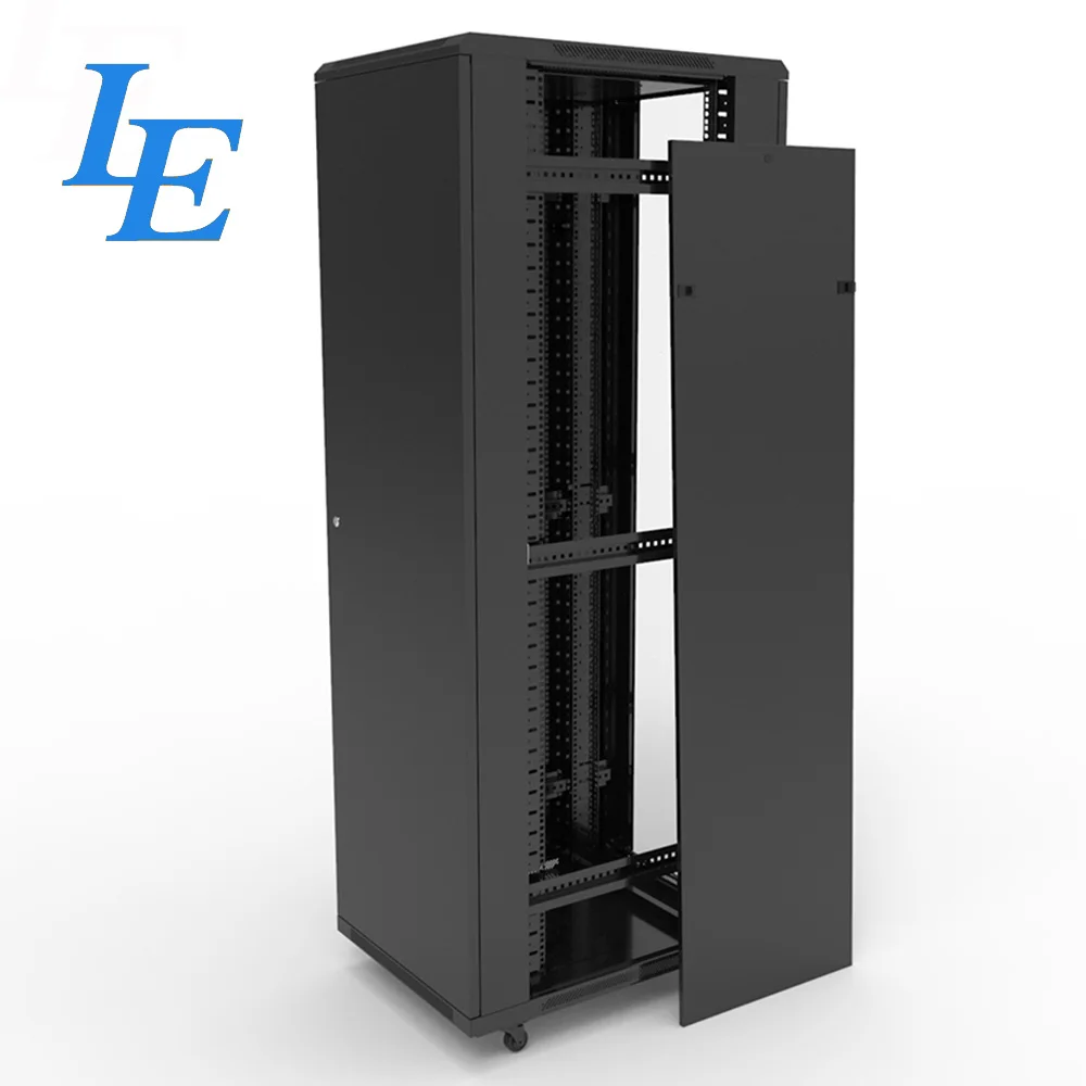 20U Steel Rak Network Cabinet with Tempered Glass Door Custom Size 600mm Depth 18U Capacity