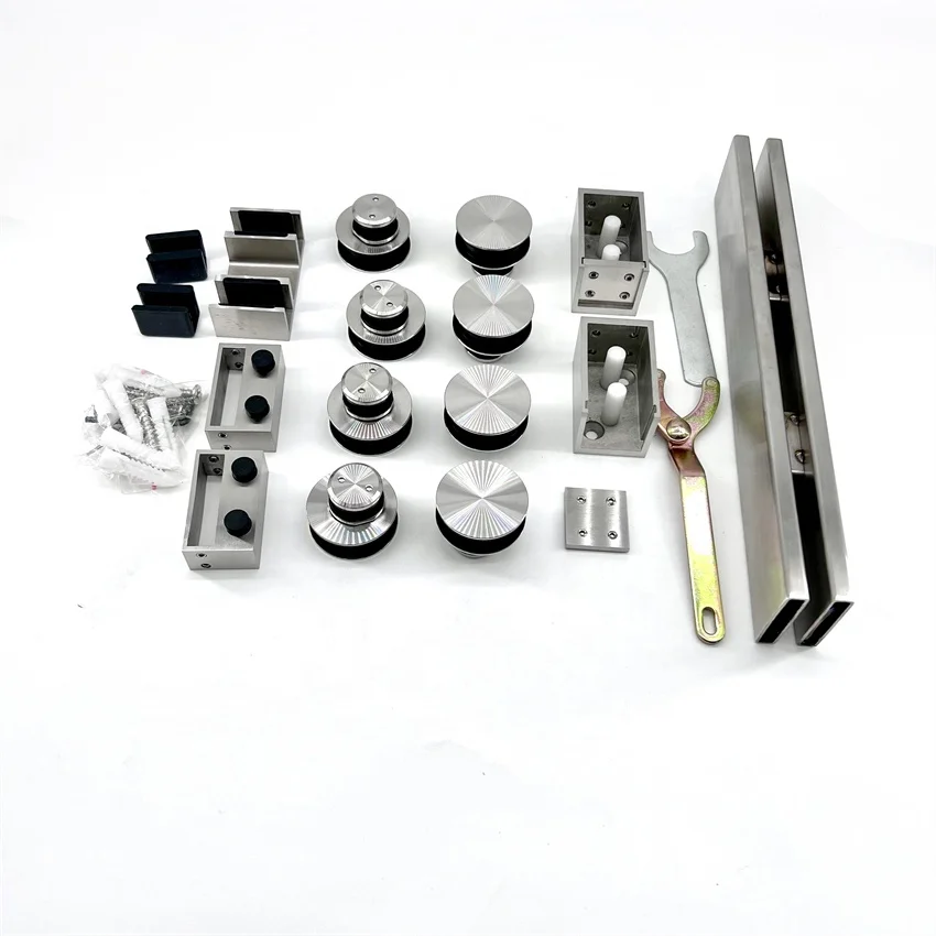 Roulette 8 Ensembles Douche 25mm Porte Coulissante De Douche, Avec Vis - Bloc Anti-Collision
