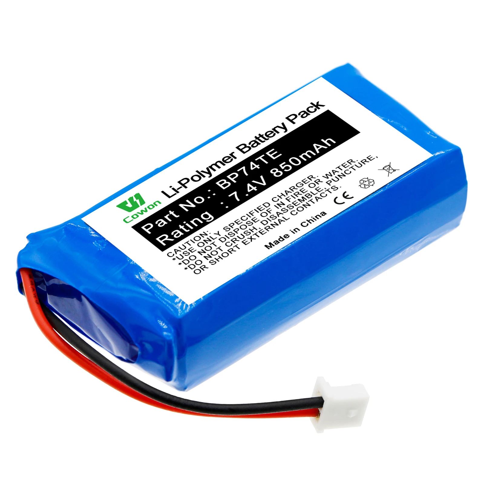 7.4V 850mAh DA212 EDGE TX Li-Polymer Battery Pack BP74TE Battery for Dog Sport Transmitters
