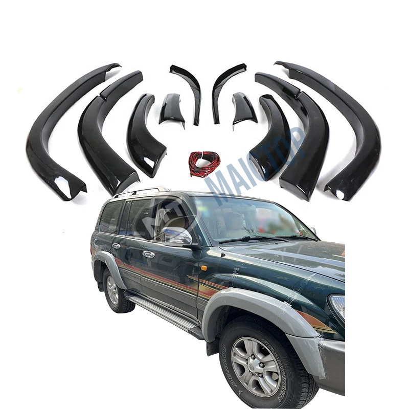 Maictop car accessories wide body side fender flare for landcruiser 100