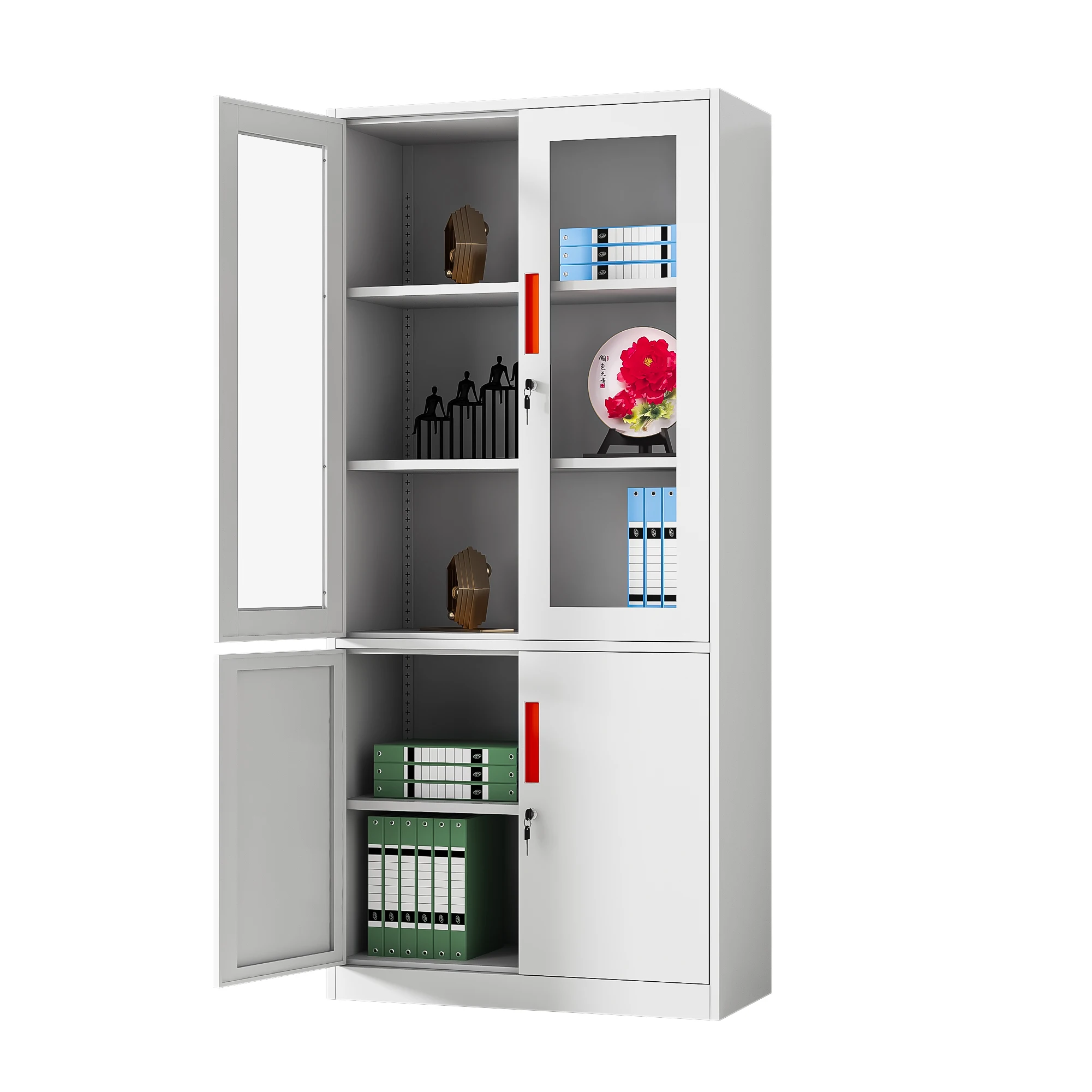 Customized Fully Assembled and Knockdown Metal Filing Cabinets Steel Storage Cupboard for Office/Hospital/Home Use