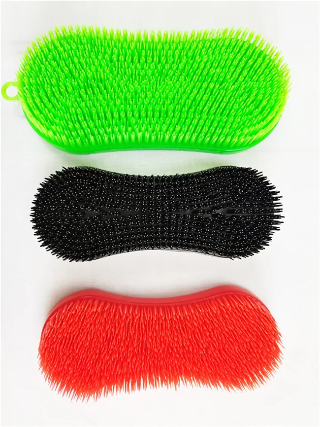 Red/black Plastic Massages Brush Pet/ Horse Brush Brush For Grooming