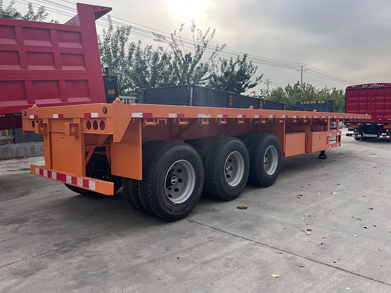 Трехосевой полуприцеп для грузового автомобиля, 60 тонн, 3 оси, 40 футов
