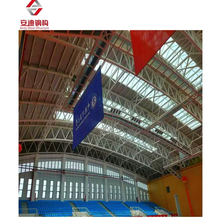 Steel Pipe Truss Stadium Roof Structure Steel Tube Truss Stadium Roof Prefabricated Steel Structure Stadium Building