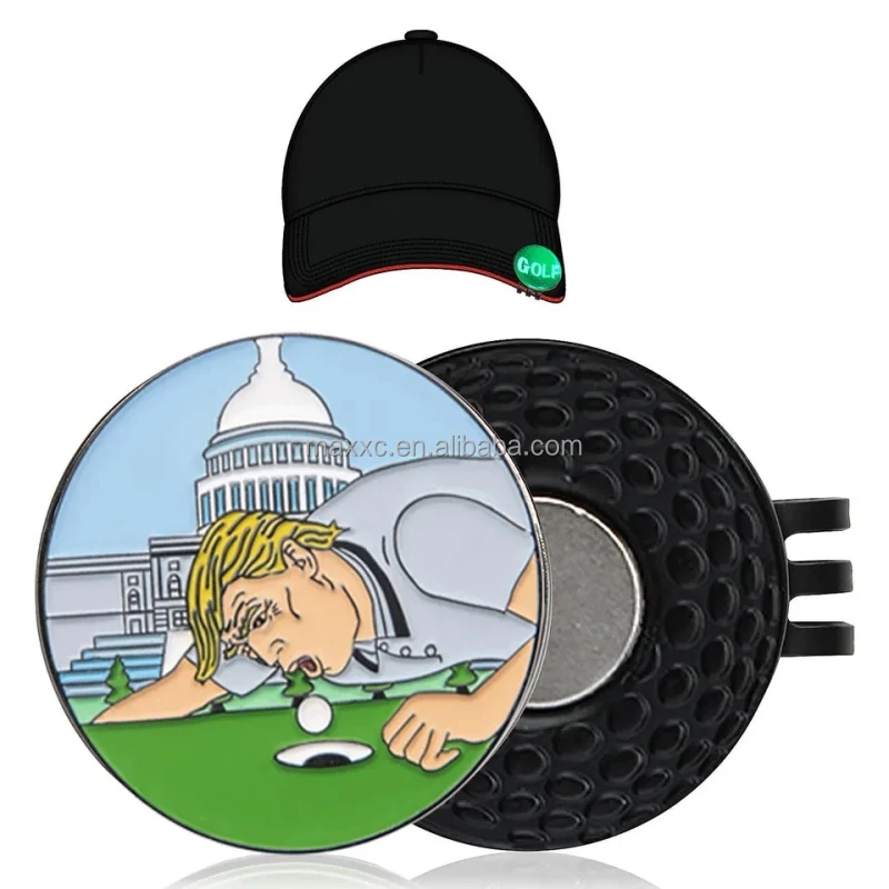 Creative Metal Crafts Etching Golf Alignment Line Marker Golf Ball