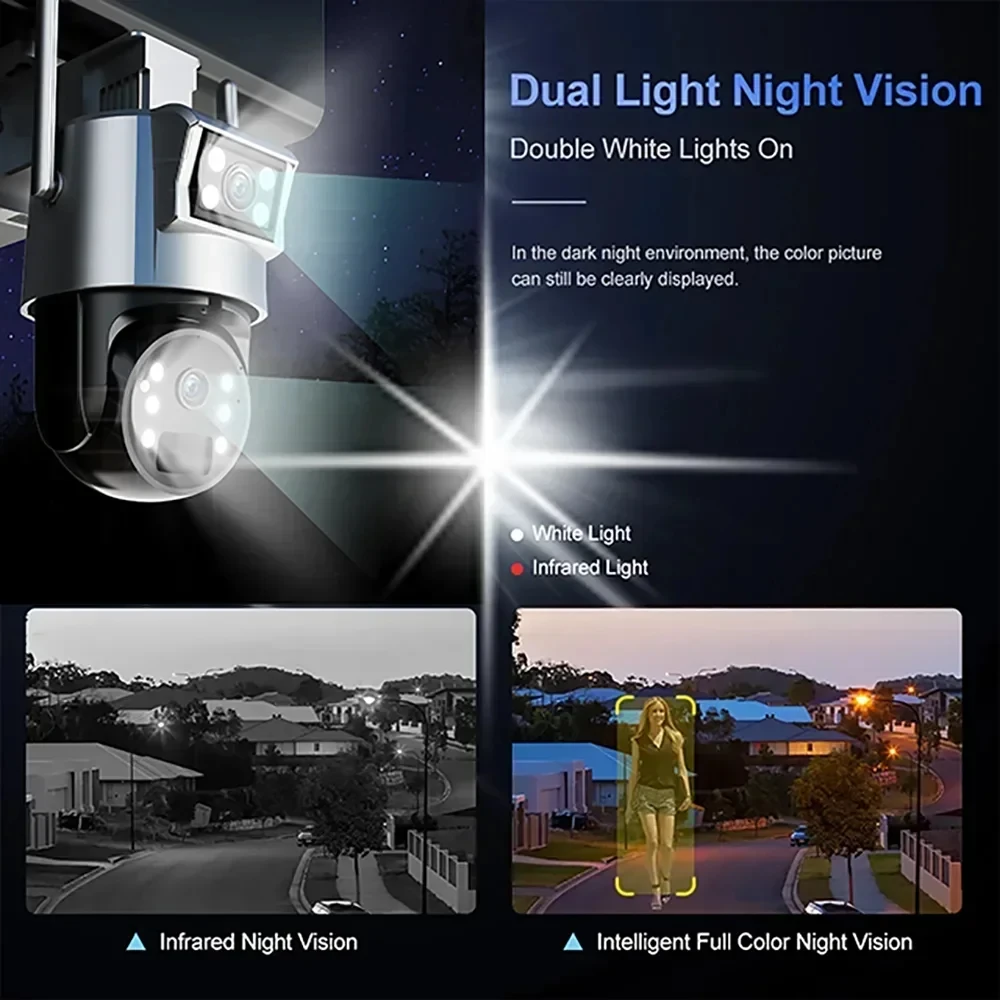 Ubox Wireless Pan Tilt Zoom Motion Detection Wifi Solar Panel Powered 4g Cctv Camera 4k Ptz Security Outdoor Sim A30