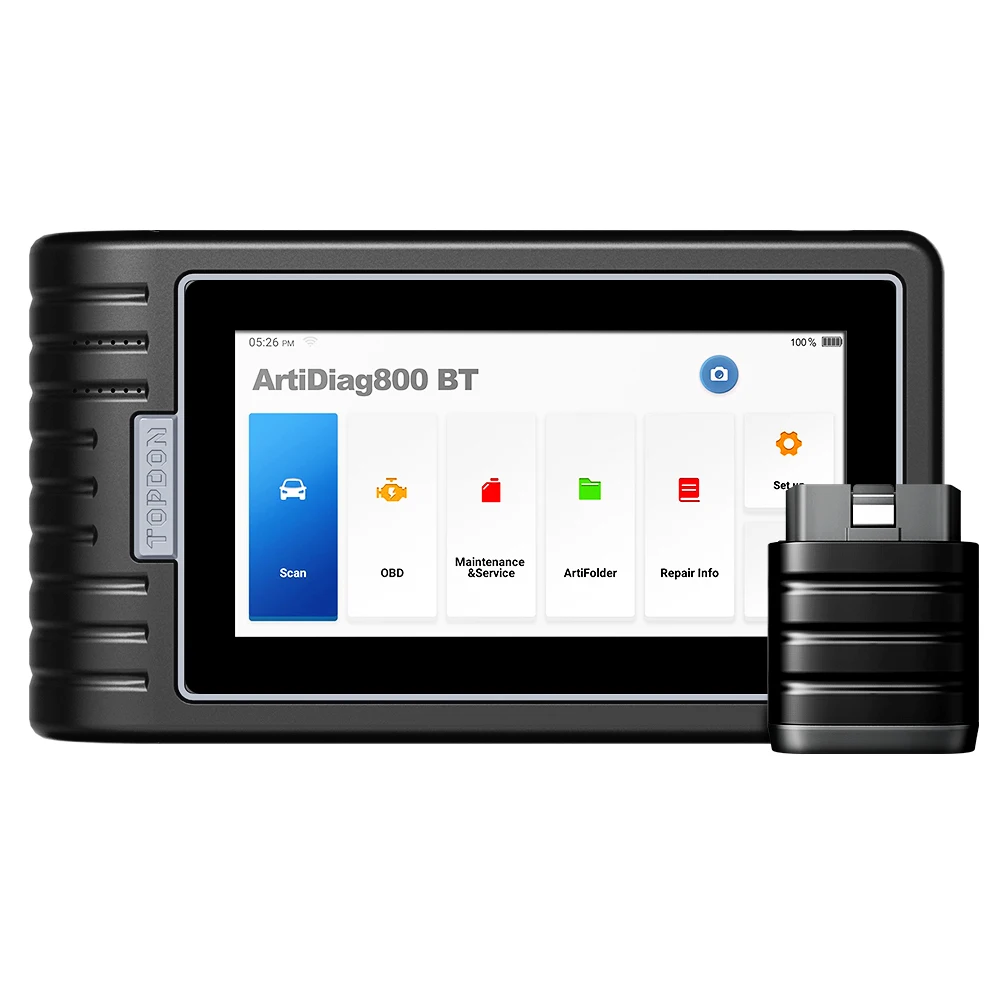 ArtiDiag800 BT TOPDON スキャナー 全システム スキャン TOPDON ArtiDiag800 BT 12V Obd2スキャナーディーゼル車両診断