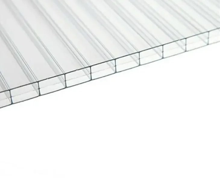 5mm clear twin wall hollow polycarbonate sheets for sale uv coating