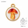 Mushroom Round Charm