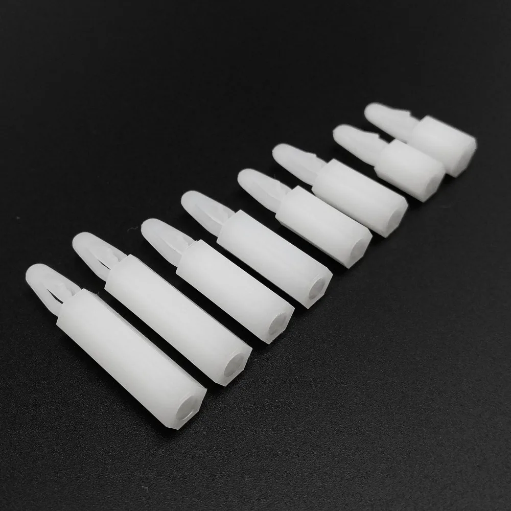 M3 Hex Hexagon Nylon Plastic Standoff Spacer Lock Push Clip On Snap In
