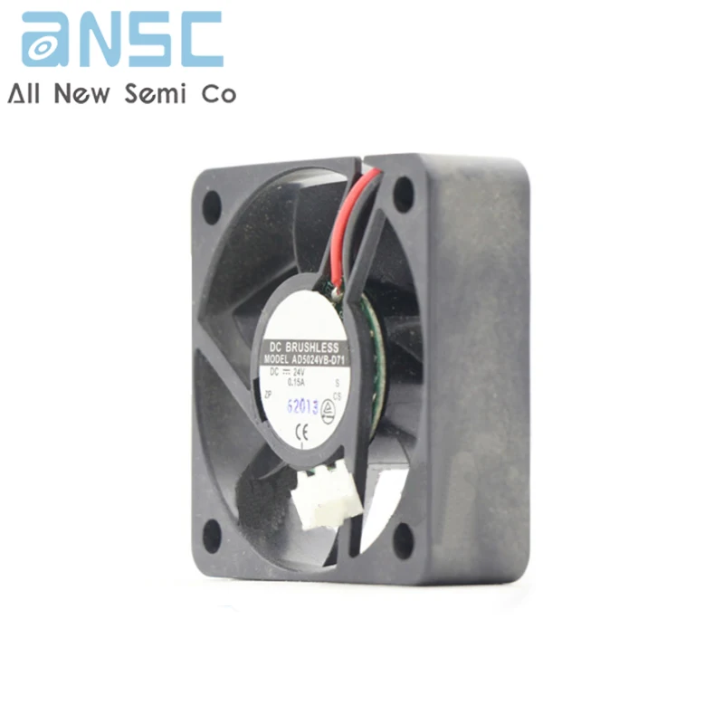 Original Axial flow fan AD5024VB-D71 24V 0.15A 50*50*15mm Large air volume inverter cooling fan