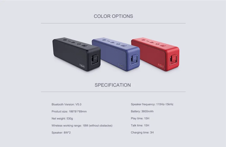 M76 Havit Double Bt Speaker Amplifier Portable Ipx7 Car Audio Wireless Active Speaker For Outdoor Waterproof Bt Speaker - ANKUX.COM