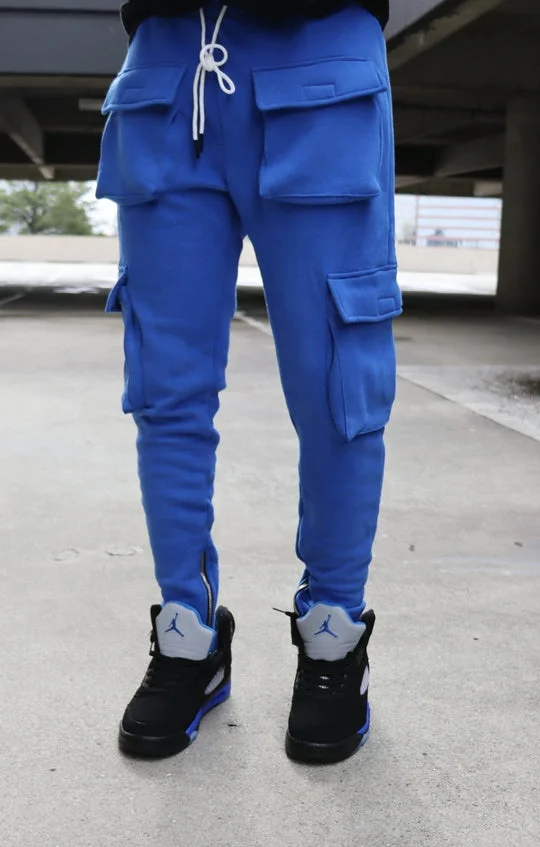 Cargo Sweatpants Plain Fashion High Quality Multiple Pockets Pants Jogger Track Custom Cargo Pants Men gallery 5