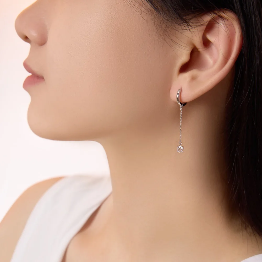 KAKODIY Classic Simple Design Luxury Jewelry Womens 925 Sterling Silver Pendant Tassel 5A Crystal Zircon Pendant Ring Earrings detail 5