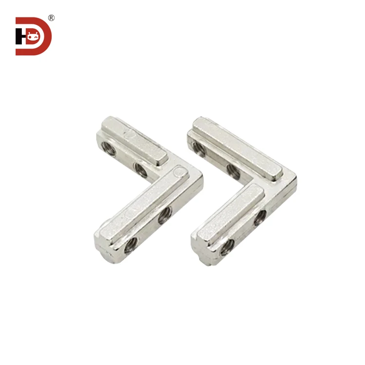 3030/4040 Aluminum Profile Corner groove L-shaped Internal Connection Corner Code Aluminum Profile Built-in Corner groove manufacture