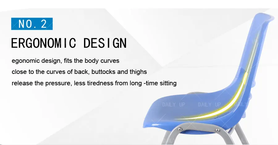 Wholesale Training Chair For Company Stackable And Breathable Metal Frame Student Chair For Tutoring And Meeting Conference Room