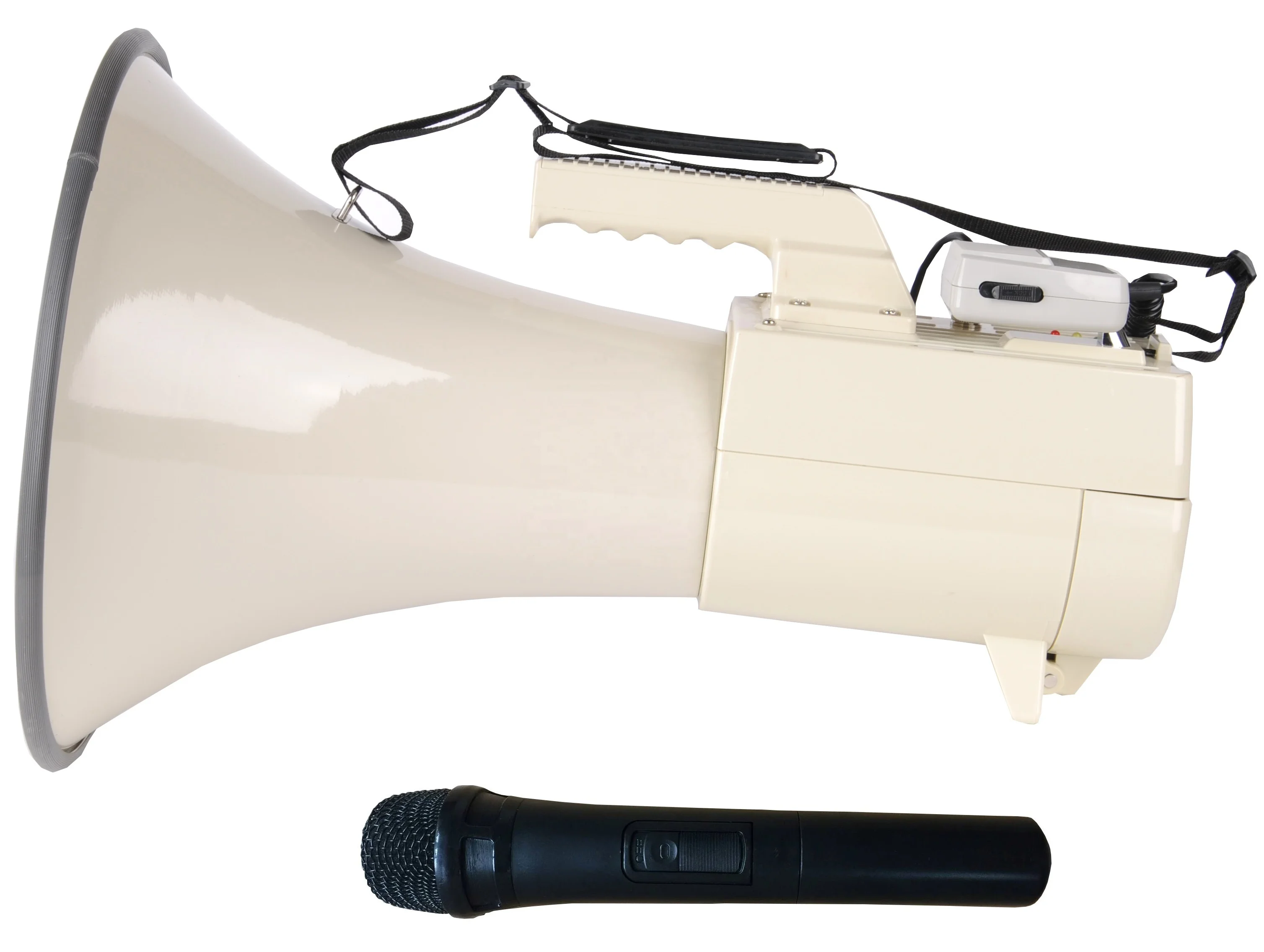 2025 Factory Trade Price Wireless Power Megaphone with VHF Microphone For Music, Speaker, Speech
