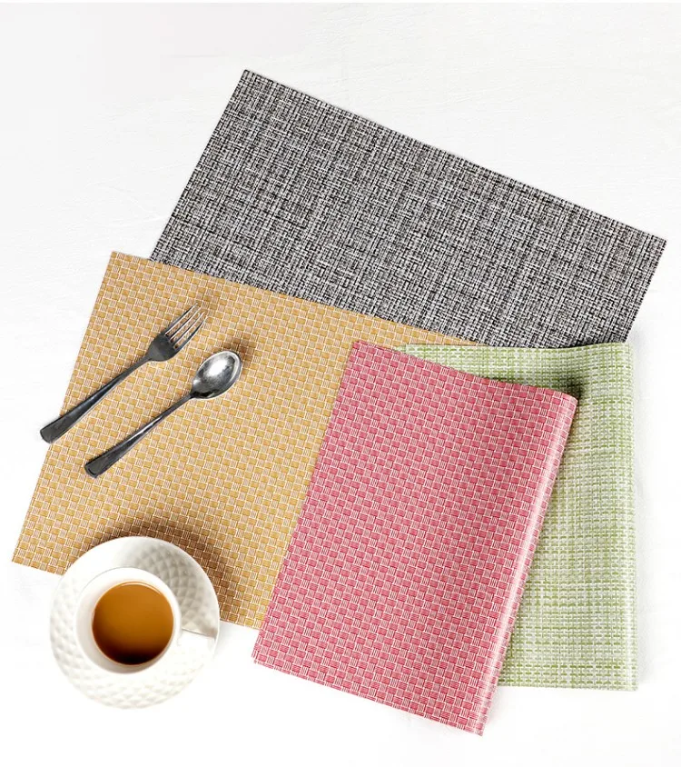 Homedge Pvc Placemat Nonslip Heat Resistant Place Mats Washable Vinyl