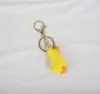 Porte-clés Amigurumis au crochet, Canard Jaune Tricoté