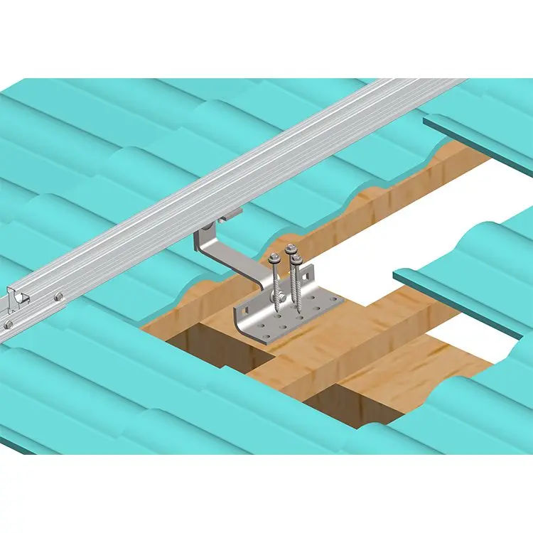 Adjustable SUS304 PV Hook Installation Tile Roof Aluminum Solar Panel ...