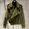 Green suede