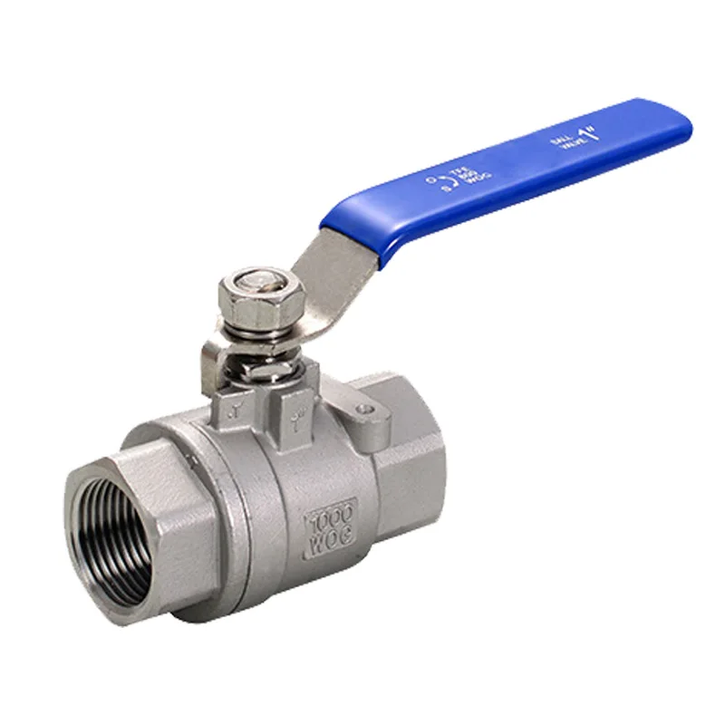 High Quality Made in China hand lever operated NPT BSPT BSPP thread Stainless Steel 2pc Ball Valve