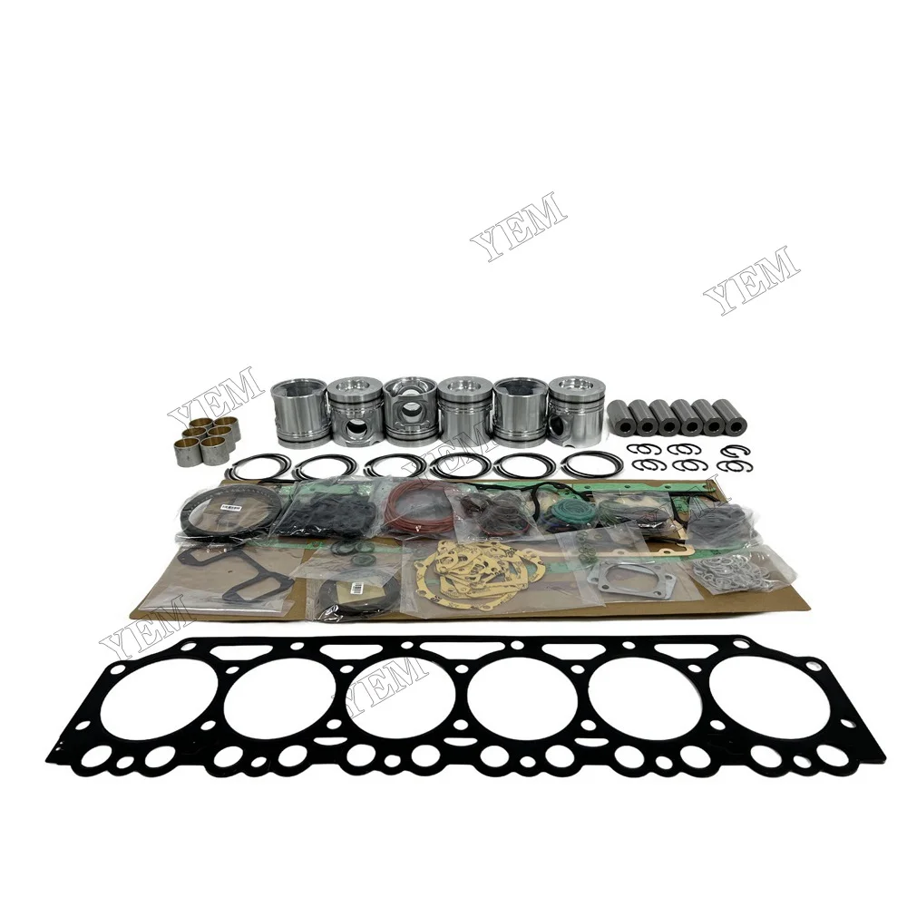 Replacement Engine Rebuild Kit With Piston Ring Overhaul Gasket Set Suitable for Volvo D7D Engine Parts 6