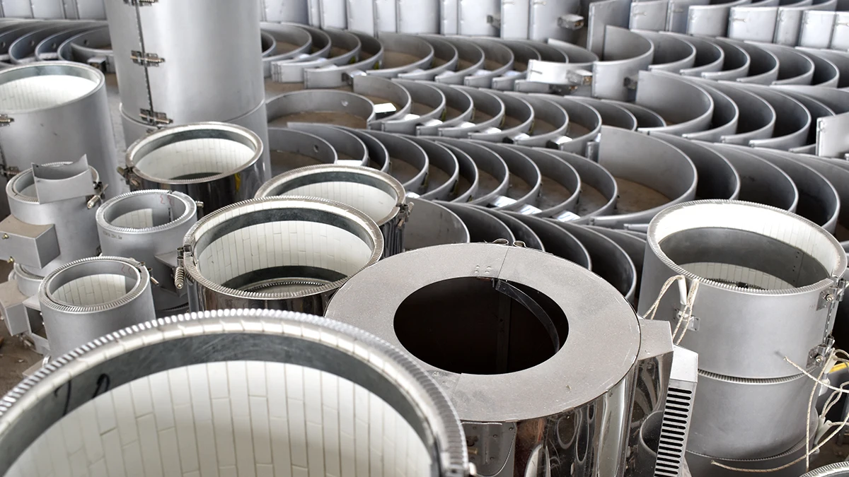 Slight Heat 220v 500w 500mm Lead Cable Clamp Ceramic Heater Band For Pp