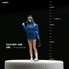 Girl with Hair Styling - Blue Clothes