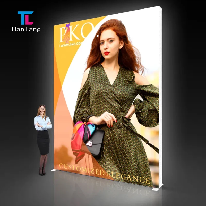 TianLang Sildistus Display Kuma Esimene Led Valgustatud Kast Alumiiniumiprofiilidega Valgustatud Kast Näidis Led Kino Reklaami Display