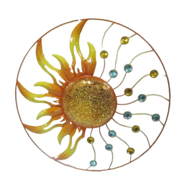 abstractive  metal sun wall hanging