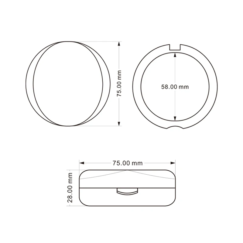 3 Layer Compact Makeup Container Round Empty Multi Layers Stackable Compact Powder Case Cosmetic Packaging